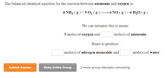 Solved The Balanced Chemical Equation