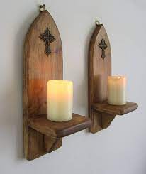 Gothic Style Wall Sconce Led Candle