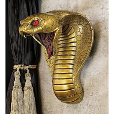 Design Toscano Egyptian Cobra Goddess Wall Sculpture
