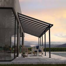 Olympia Patio Cover 3x9 15 Grey Clear