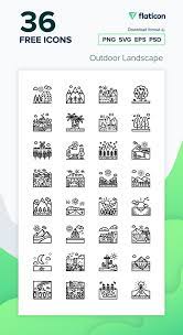 Outdoor Landscape Design Free Icons Png