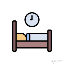 Bed Retirement Home Icon Simple Color