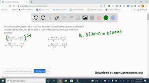 Solved For Each Equation Explain What