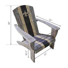 Orleans Saints Wooden Adirondack Chair