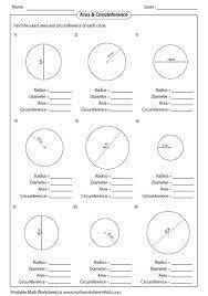 Circle Math Geometry Worksheets