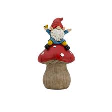 Red Mushroom Garden Statue