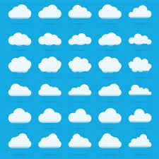Premium Vector Cloud Vector Icon Set