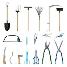 Professional Tools Care Garden Isolated