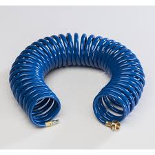 Blue Rv 15 Foot Coiled Hose For Quick