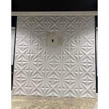 Art3dwallpanels 19 7 In X 19 7 In 32 Sq Ft White Pvc 3d Wall Panel Star Textured For Interior Wall Decor Pack Of 12 Tiles