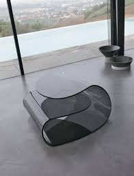 Coffee Table In Curved Glass High