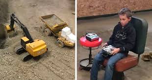 Excavating His Basement With Rc Toys
