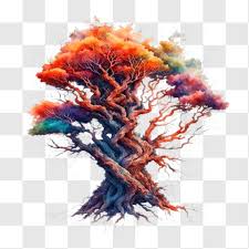 Colorful Tree Artwork For Home