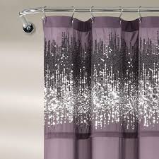 Shimmer Sequins Shower Curtain Purple