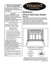 Radiance Direct Vent Gas Heater