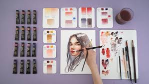 Realistic Skin Tones Using Watercolors