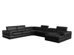 Bonded Leather U Shaped Sectional Sofa