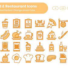 Food And Restaurant Line Art Icons