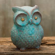 Handcrafted Ceramic Owl Statuette