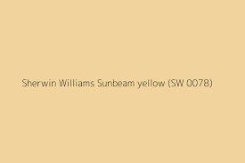 sherwin williams sunbeam yellow sw