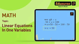 Watch Linear Equations In One Variable