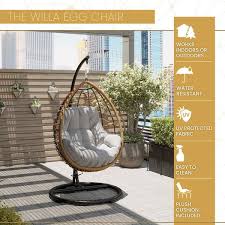 Mod Willa Steel Outdoor Hanging Egg