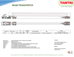 steerable beam transport trailer