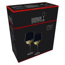 Riedel Vinum Chablis Chardonnay Glasses Clear 12 Oz 2 Count