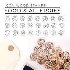Food Allergy Icon Stamps