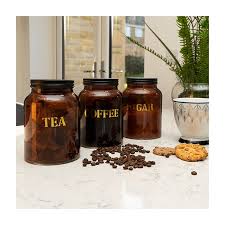 Tea Vintage Style Glass Storage Jar In