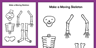 Moving Skeleton Split Pin Craft