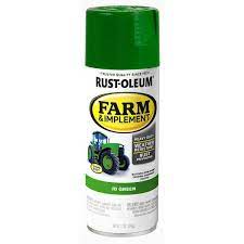12 Oz Farm And Implement J D Green Gloss Enamel Spray Paint 6 Pack