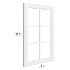 Regency White 18x30 Mullion Glass Door