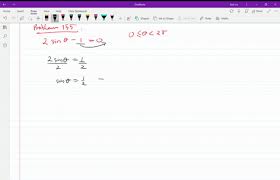 Trigonometric Equations On The Interval