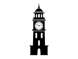 Clock Tower Svg Historic Town Building