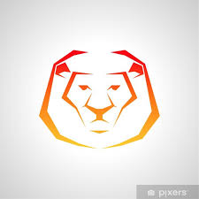 Wall Mural Lion Head Icon Pixers Hk