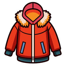 Winter Jacket Clipart Cartoon Style