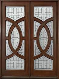 Wood Entry Doors Wooden Glass Door