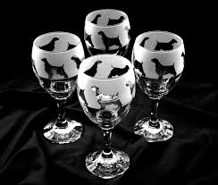 English Springer Spaniel Wine Glasses