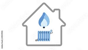 Gas For Home Heating Icon House