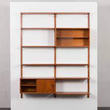 Mid Century Danish 2 Bay Teak Wall Unit