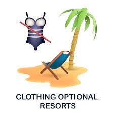 Clothing Optional Resorts Icon 3d