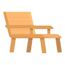 Rest Chaise Lounge Icon Cartoon Vector
