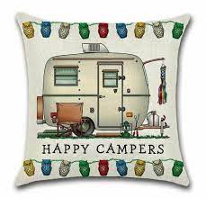 Cushion Cover Caravan Happy Camper