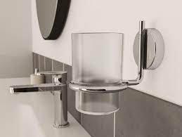 Wall Mounted Glass Toothbrush Holder