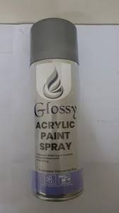 Glossy Matt Acrylic Silver Spray Paint