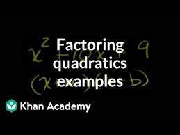 More Examples Of Factoring Quadratics