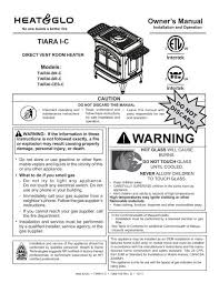Tiara I Gas Stove Install Manual