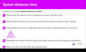 Sd Distance Time Gcse Maths