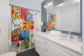 Superhero Shower Curtain Personalized